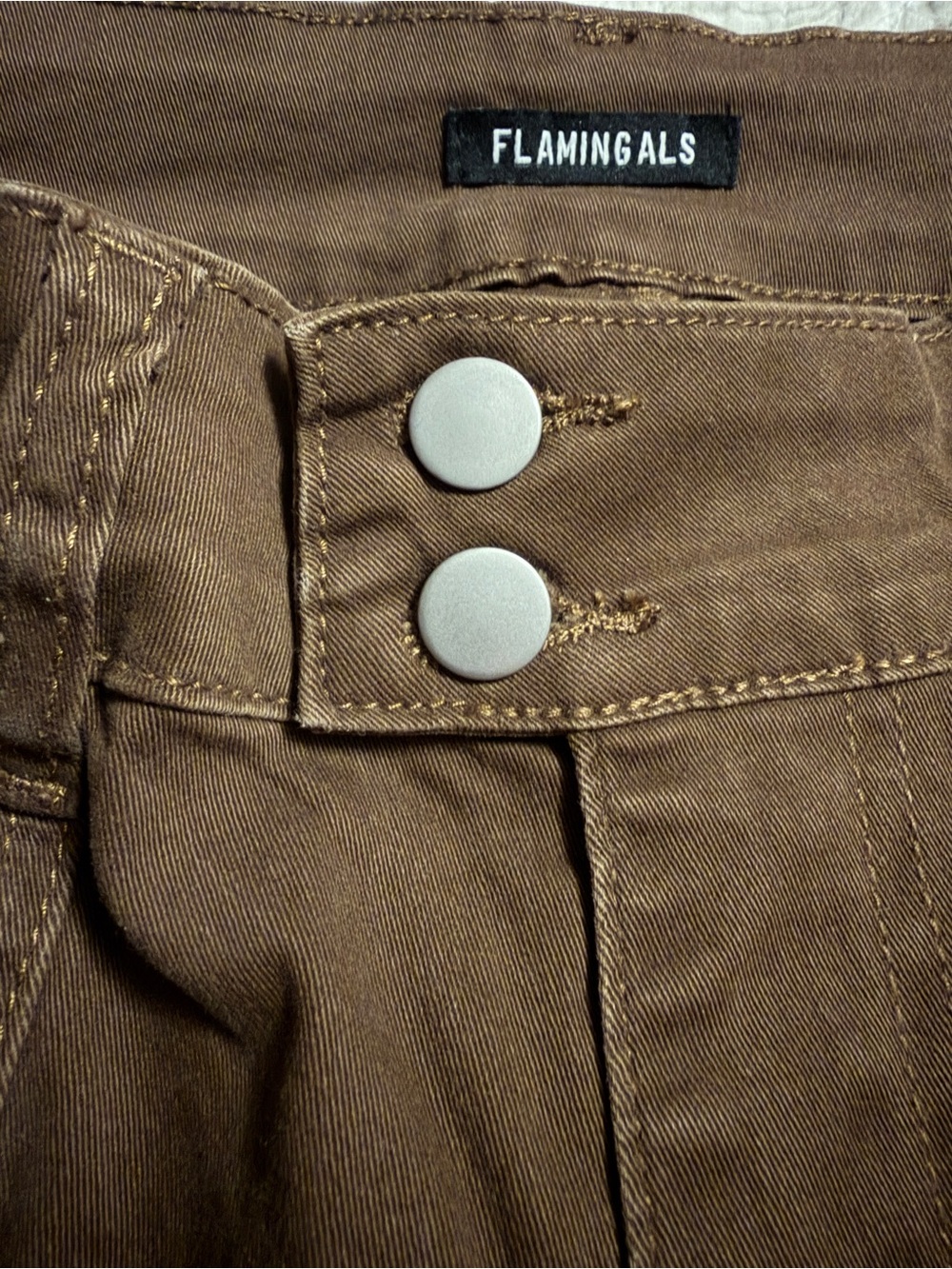 TikTok Famous Flamingals Straight-Leg Pants in Brown - Picture 8 of 10